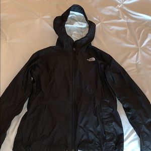 Black North Face Rain Jacket Size S